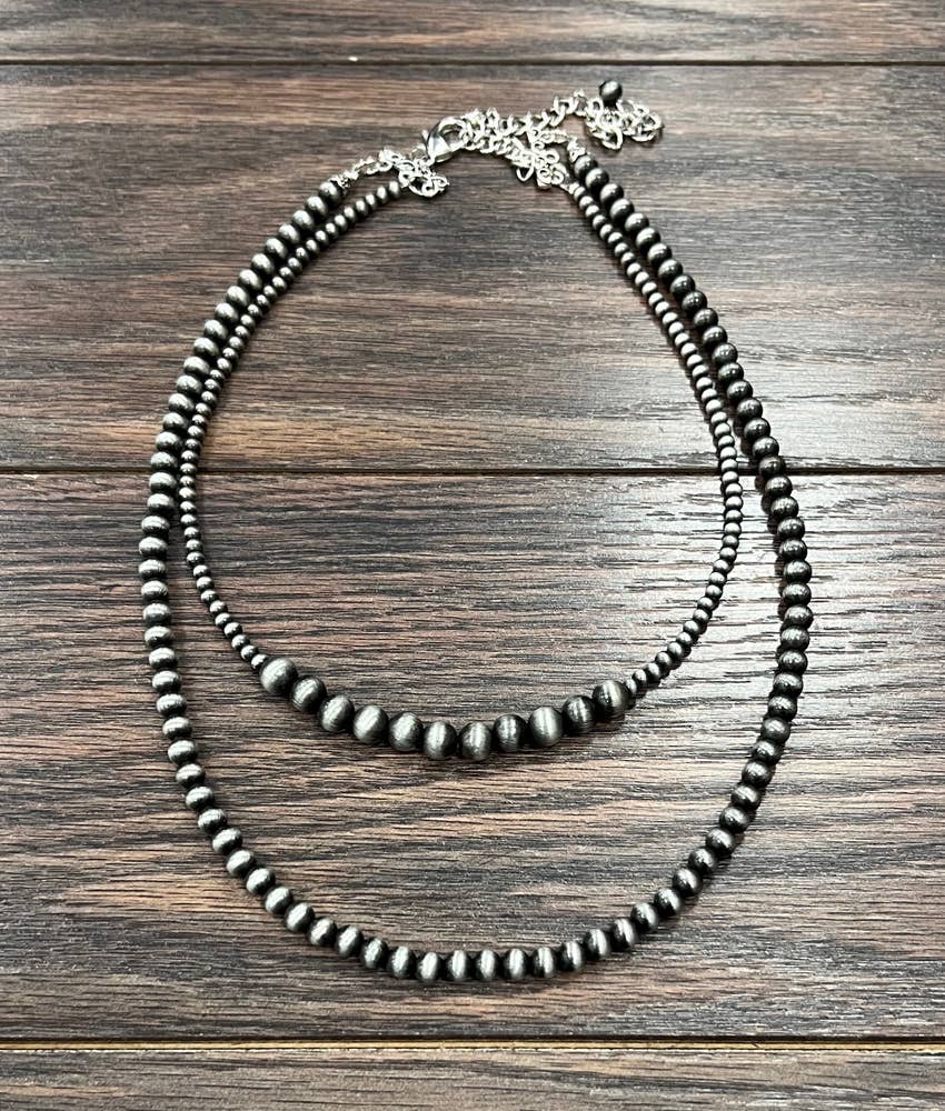 737055, Handmade Navajo Bead Necklace