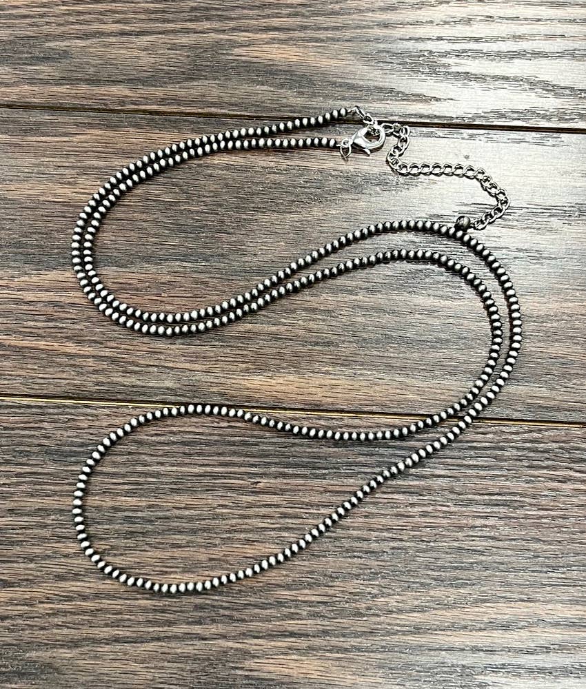 738360, Handmade Navajo Bead Necklace