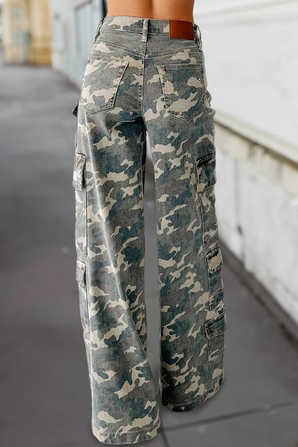 Camouflage Wide Leg Pants
