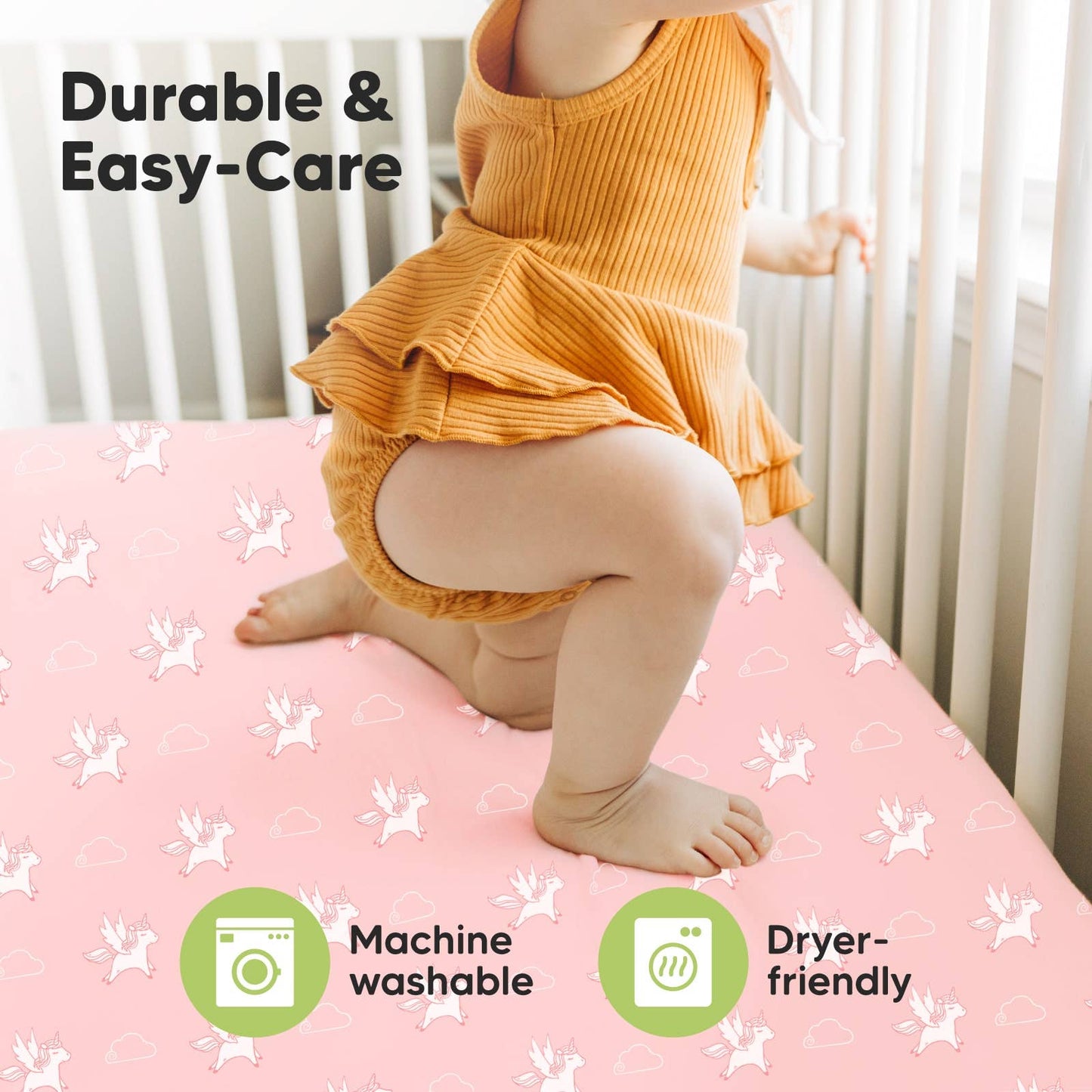 Gentle Bamboo Fitted Crib Sheet: Dreamland