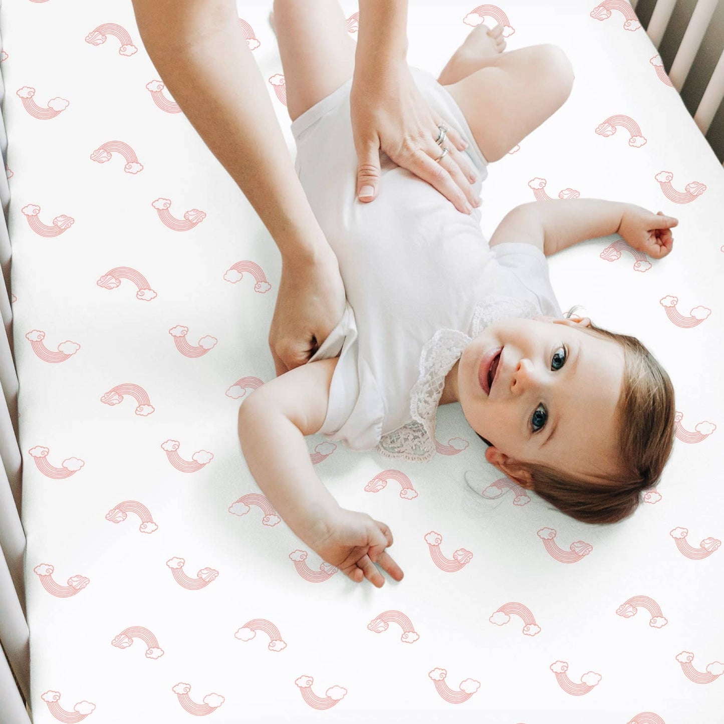Gentle Bamboo Fitted Crib Sheet: Dreamland