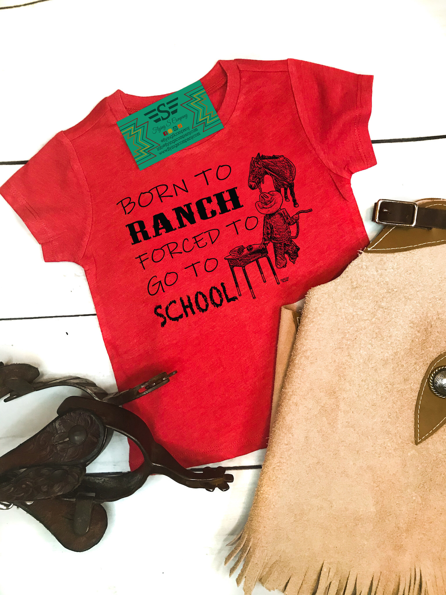 Kids Born to Ranch Tee (Newborn- 5/6 T)