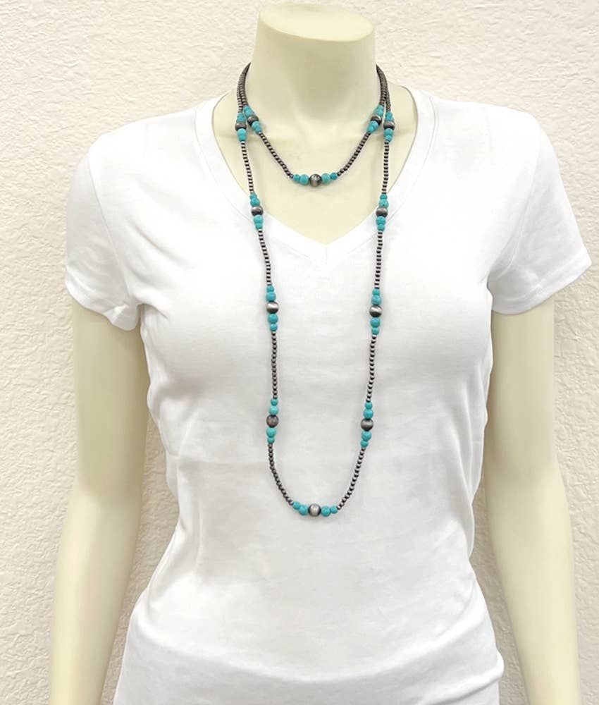 736243, Handmade Navajo Bead Necklace