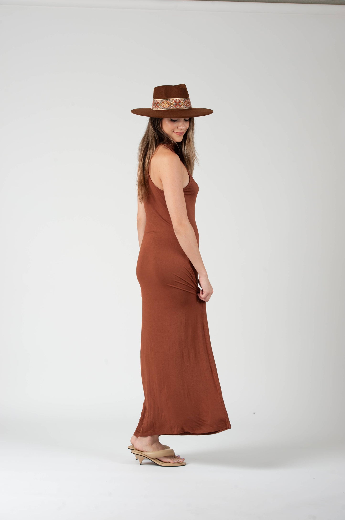 BAJA KNIT BOHO MAXI DRESS