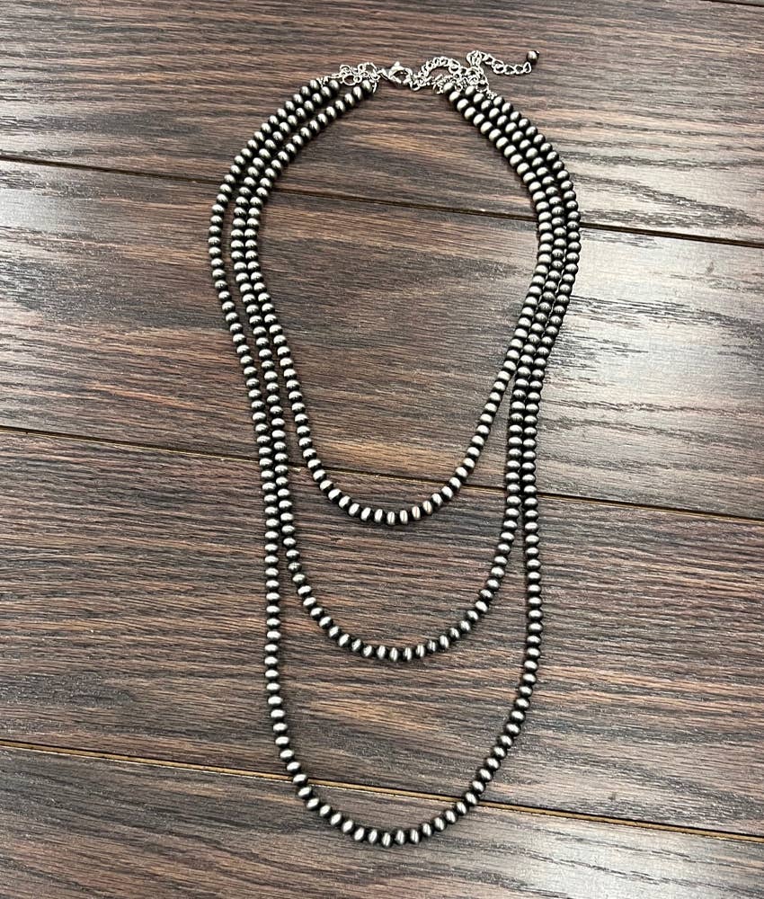 737866, Handmade Navajo Bead Necklace