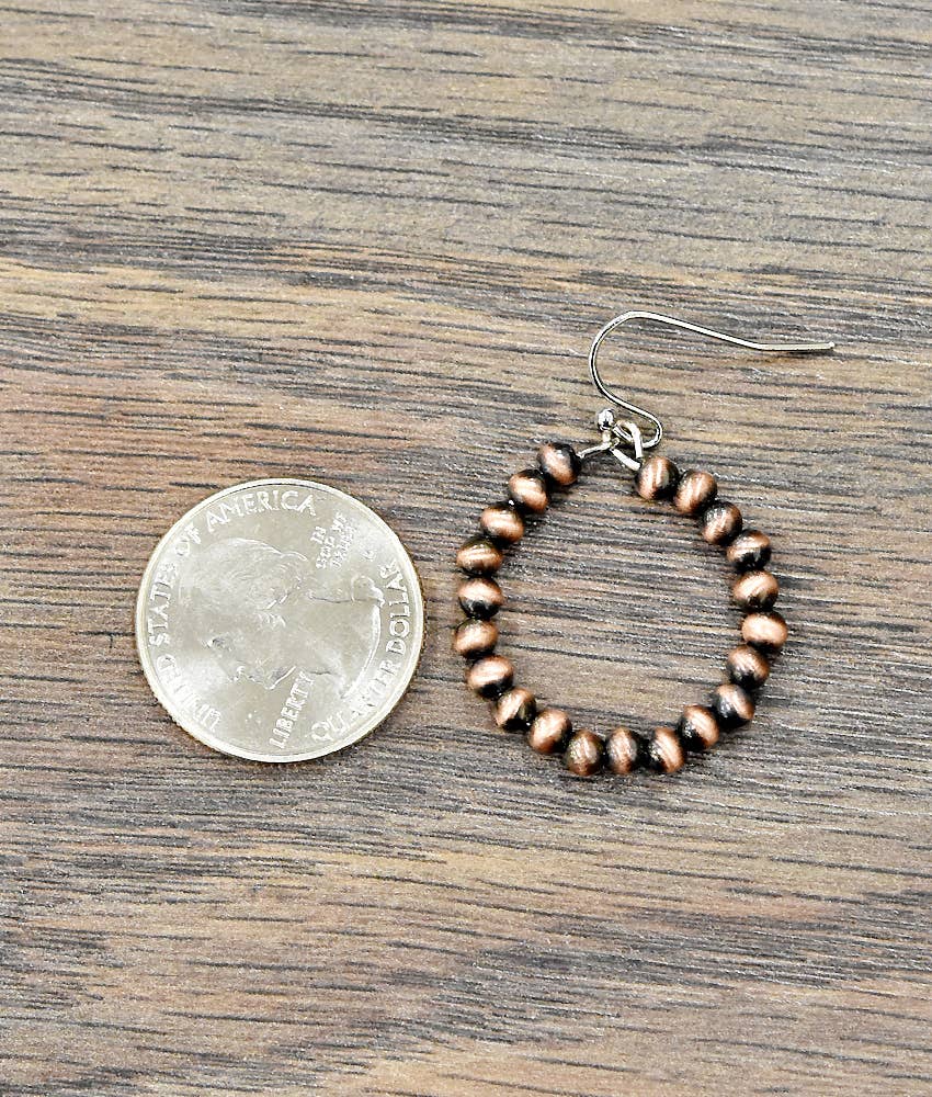 Bead Hoop Earrings