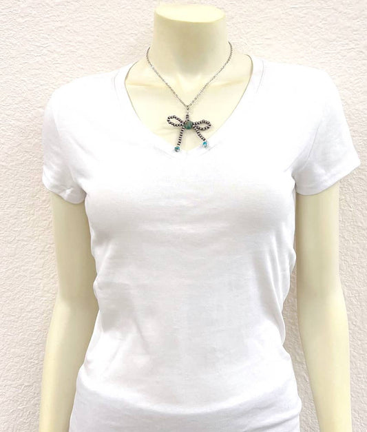 739112, Handmade Ribbon Necklace