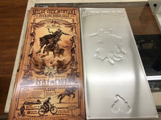 Miles City, Montana: Bob Coronato (Metal Sign) rodeo poster
