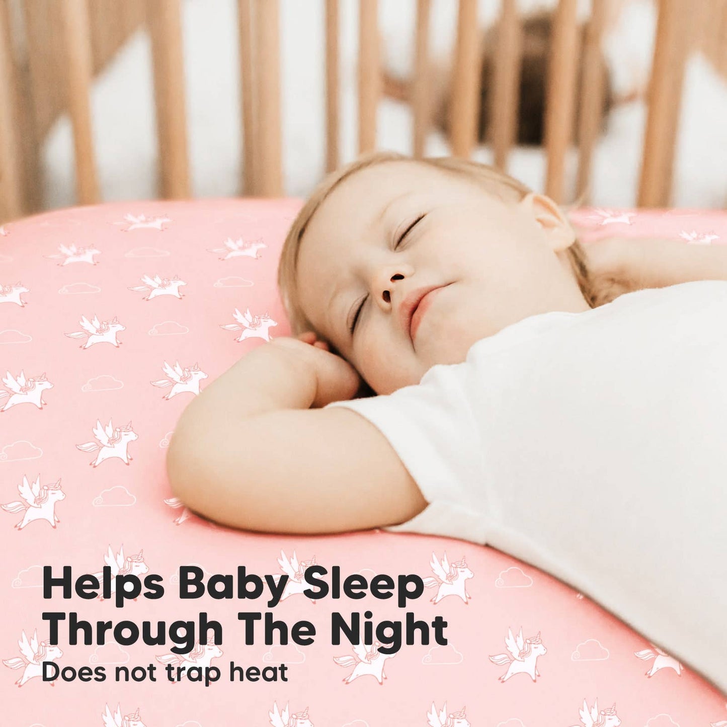 Gentle Bamboo Fitted Crib Sheet: Dreamland