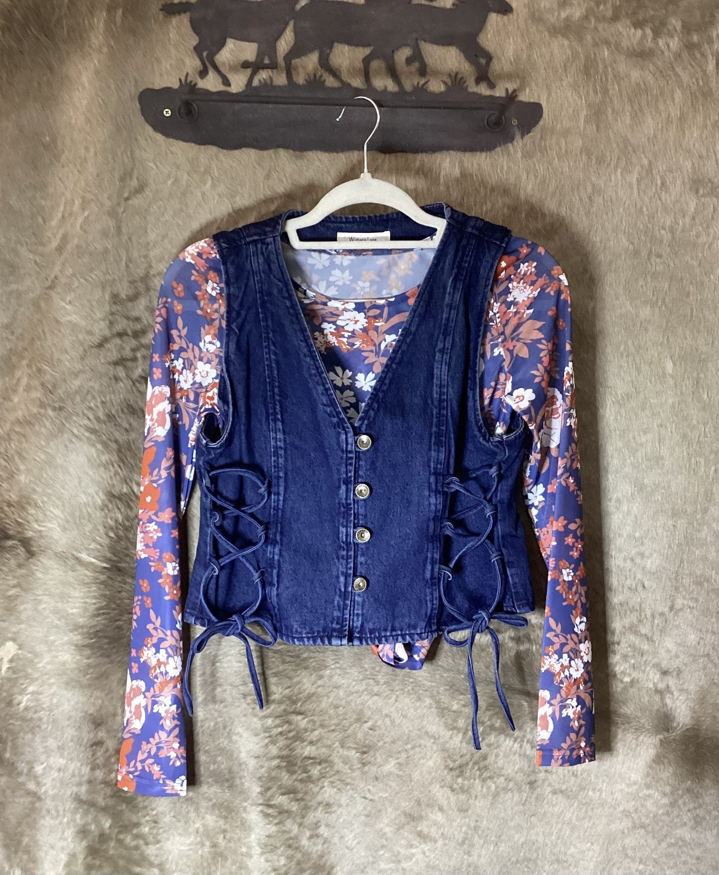 Orchid Petal Mesh Top