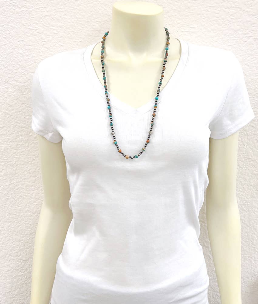 739088, Handmade Navajo Gemstone Necklace