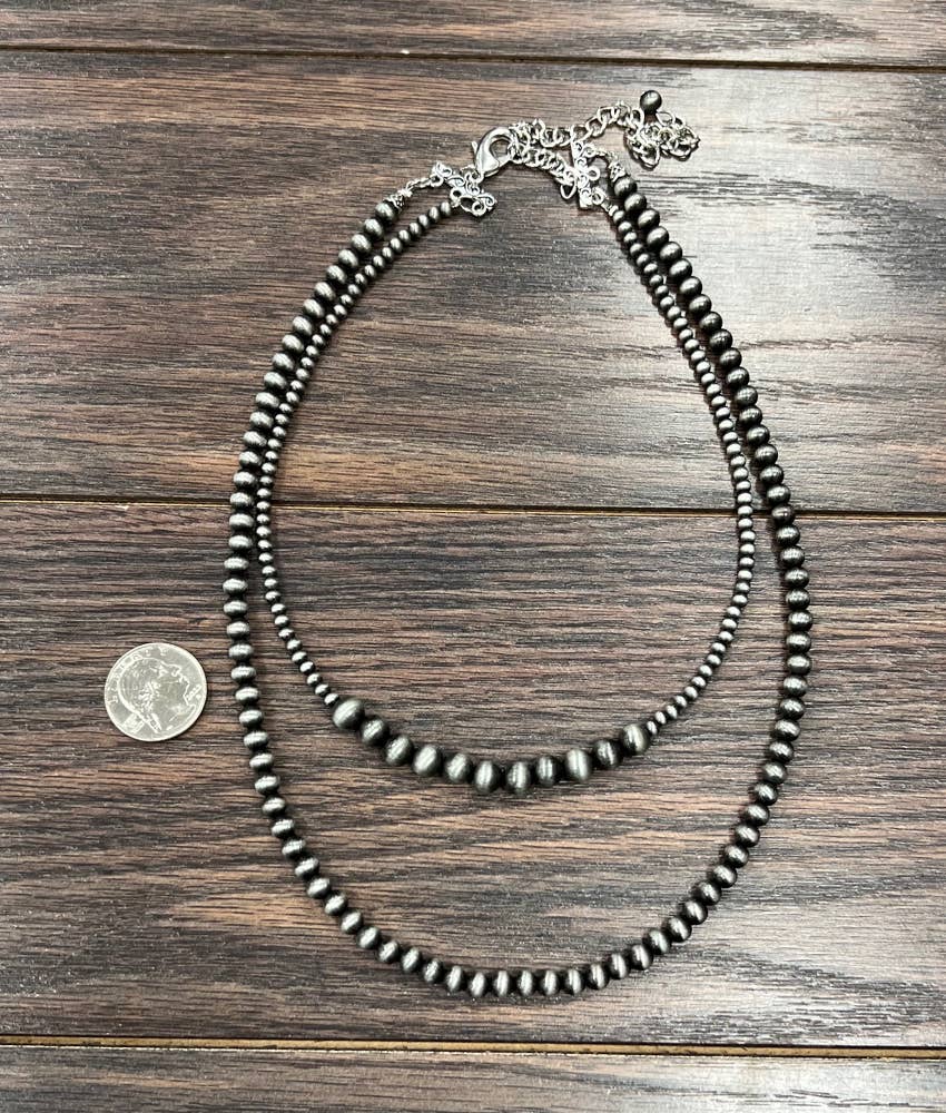 737055, Handmade Navajo Bead Necklace