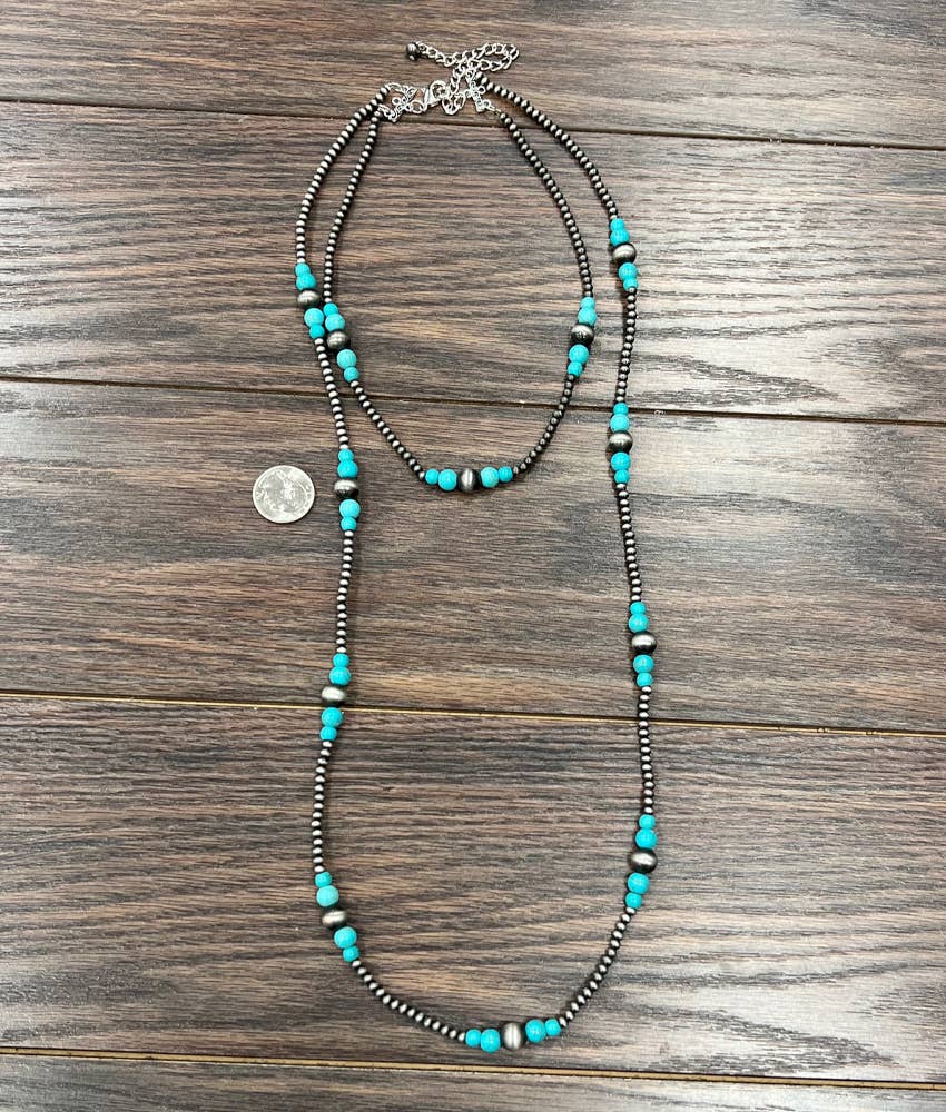 736243, Handmade Navajo Bead Necklace