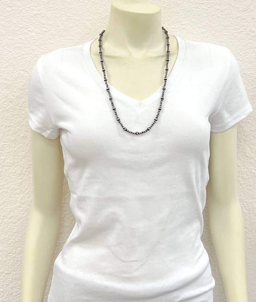736977, Handmade 26" Navajo Bead Necklace