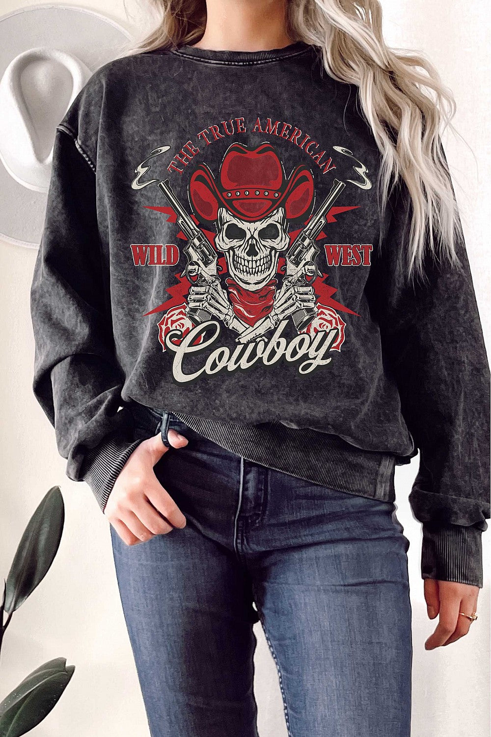 The True American Wild West Cowboy Crewneck