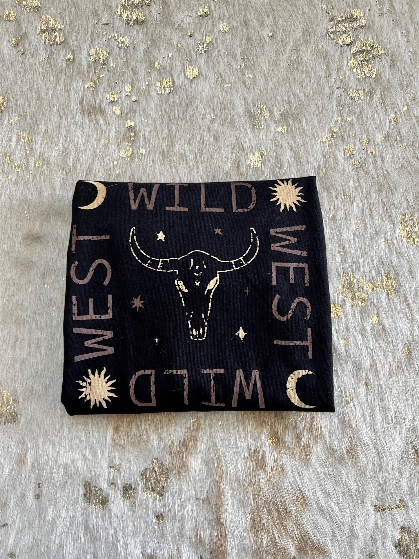 Wild West Kids Tee Black - Youth X-Large