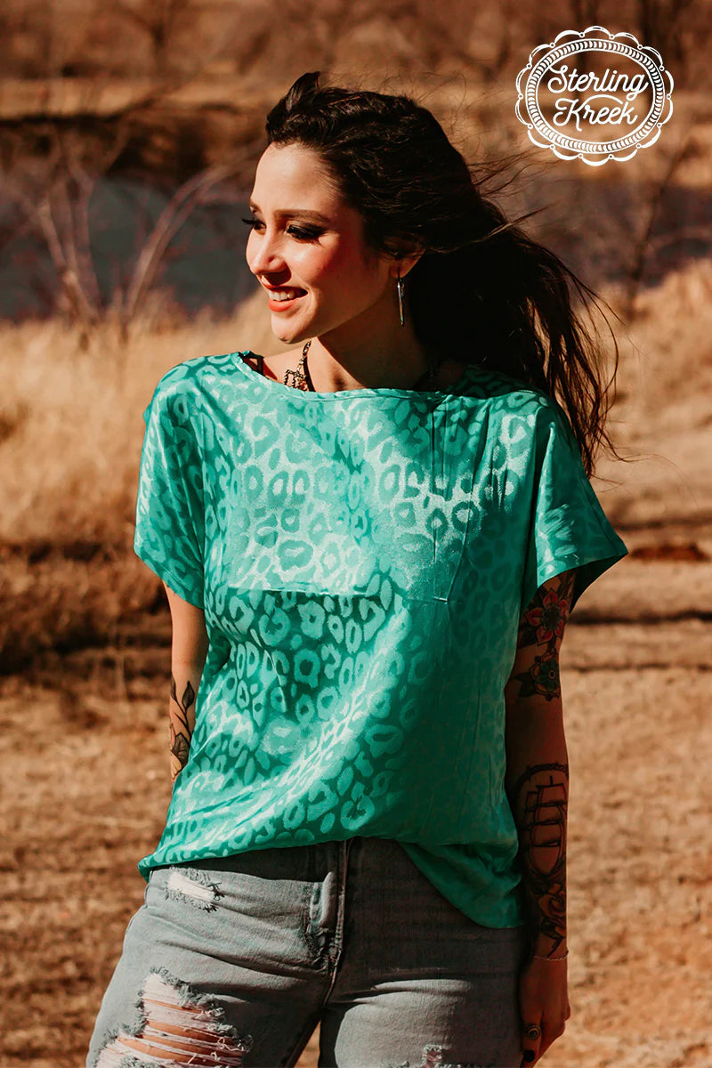 Two Step Turquoise Top