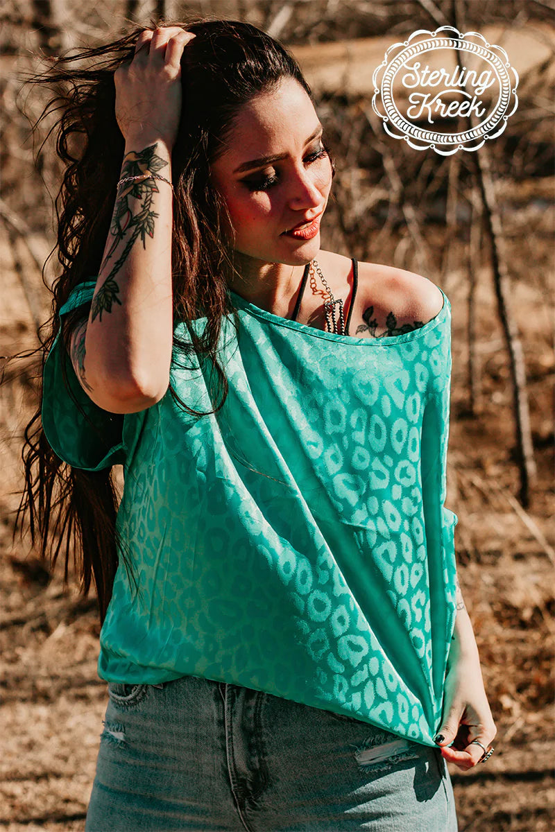 Two Step Turquoise Top