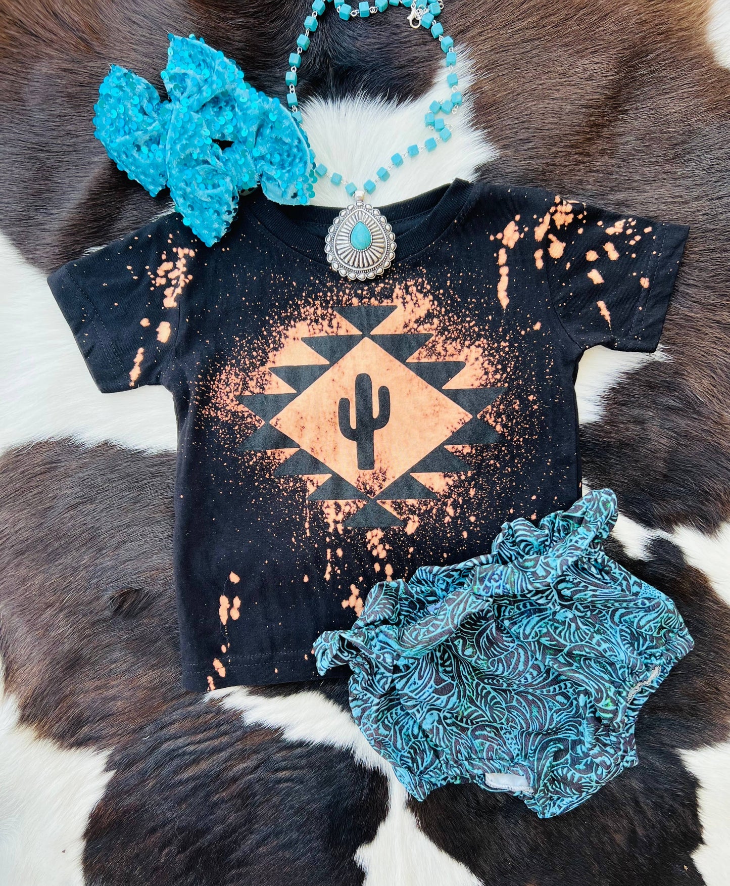 Aztec Cactus Bleached T-shirt