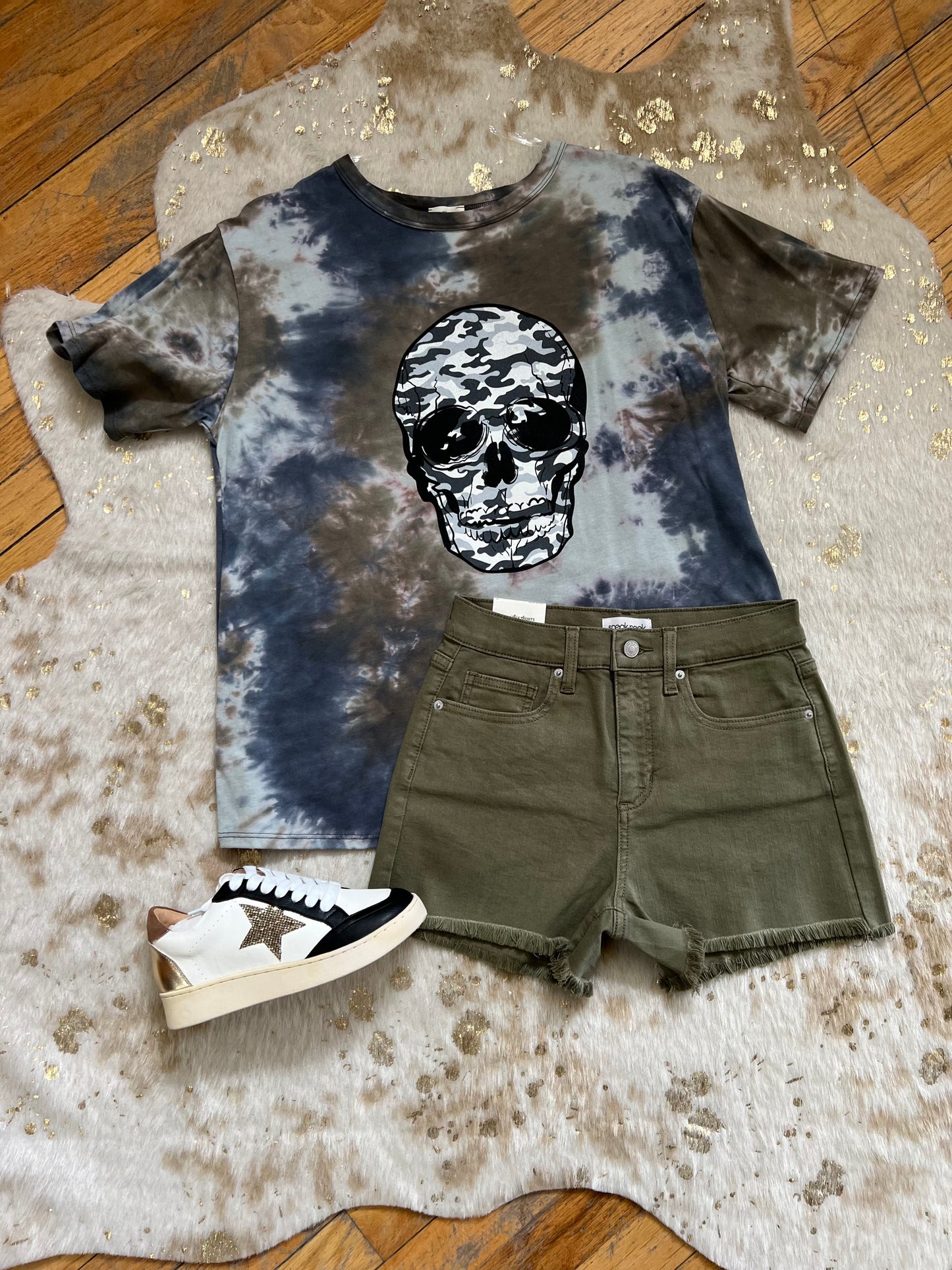 Camo Skull Graphic Tee