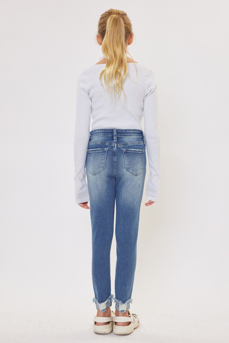 Girls Distressed Skinny Jeans