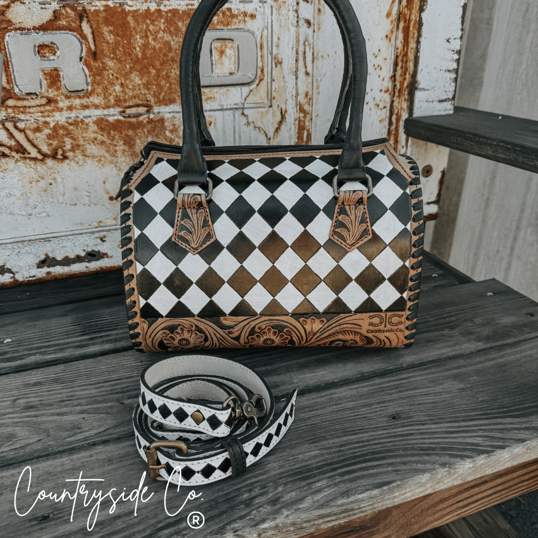 Aspen Tooled Leather Bag