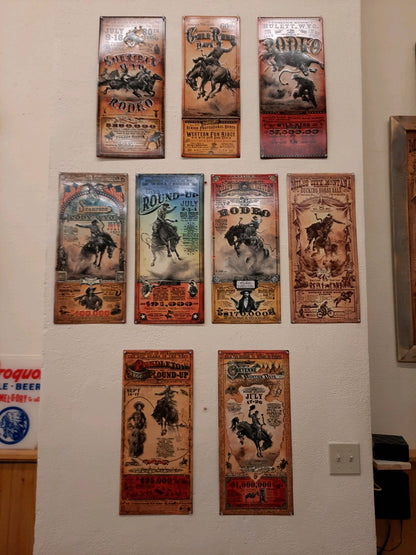 Miles City, Montana: Bob Coronato (Metal Sign) rodeo poster