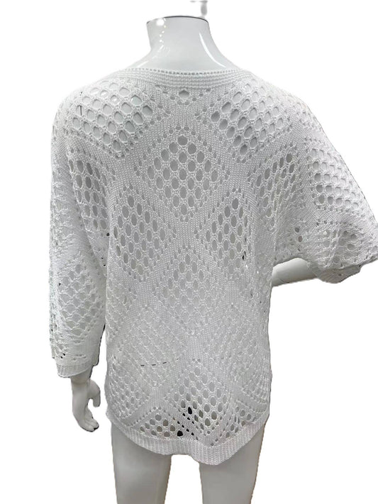 Diamond Cut-Out Blouse (Two Colors)