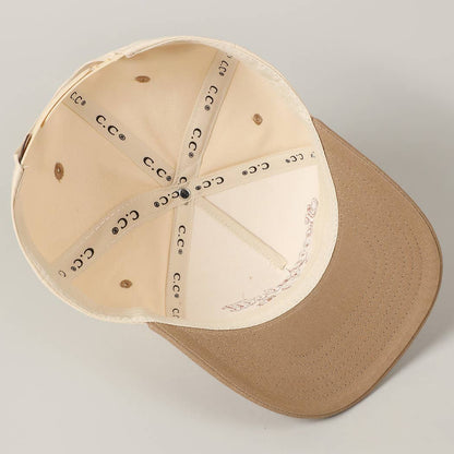 Sorry About My Wife / Husband Embroidery Two-Tone Canvas Cap: 1990-BLACK-WIFE / ONE SIZE
