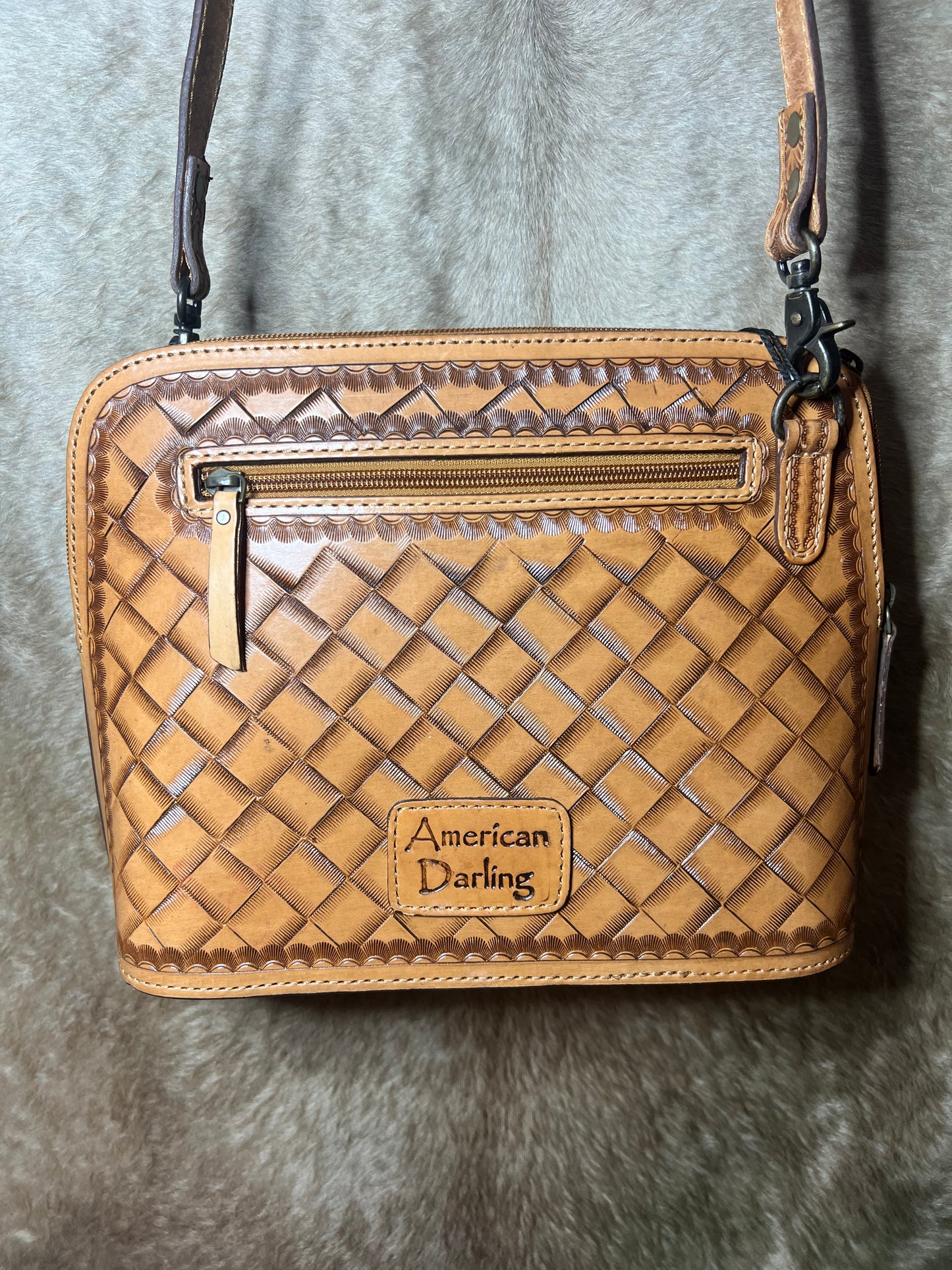 Leather Flower Purse