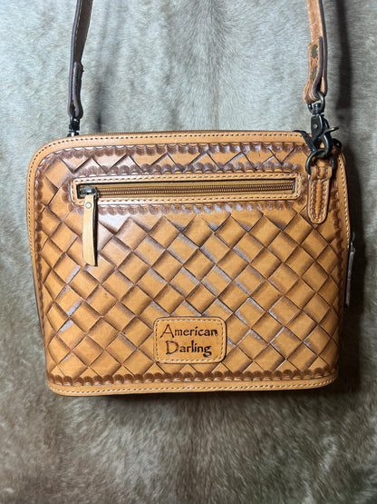 Leather Flower Purse