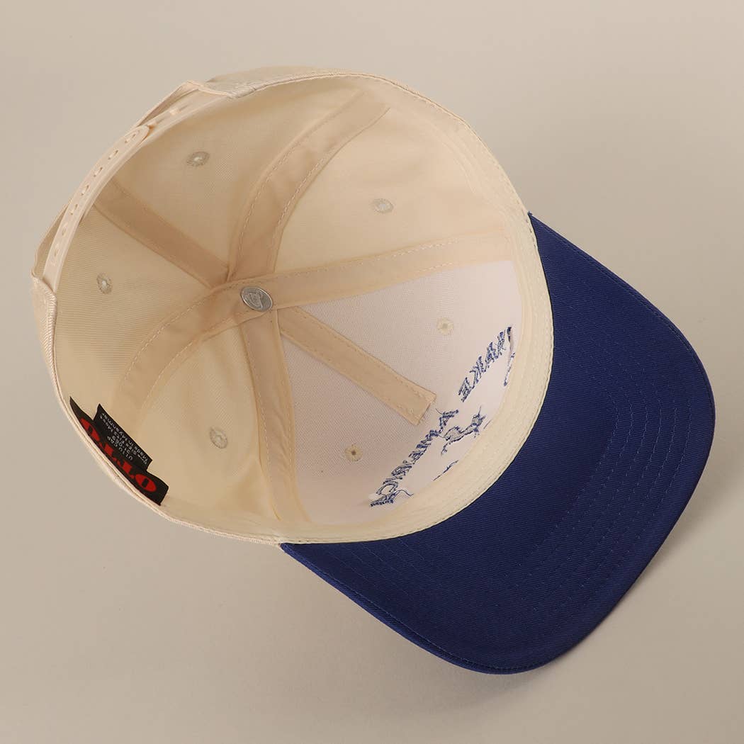 MAKE AMERICA COWBOY AGAIN Embroidered Trucker Hat: KHA/DKGRN / One Size