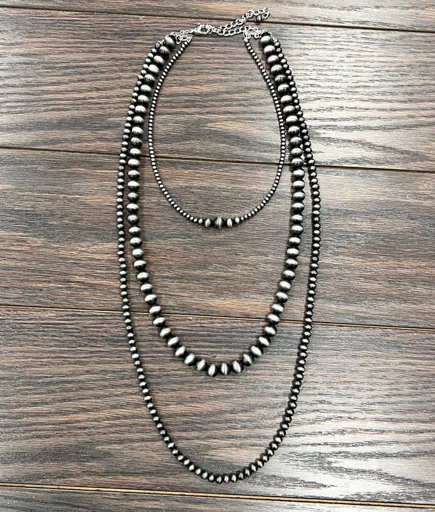 Handmade 30" Navajo Bead Necklace