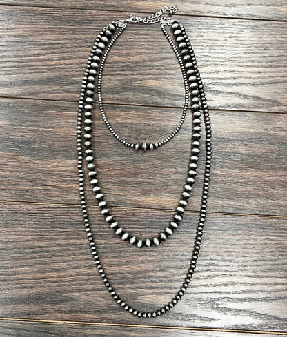 Handmade 30" Navajo Bead Necklace