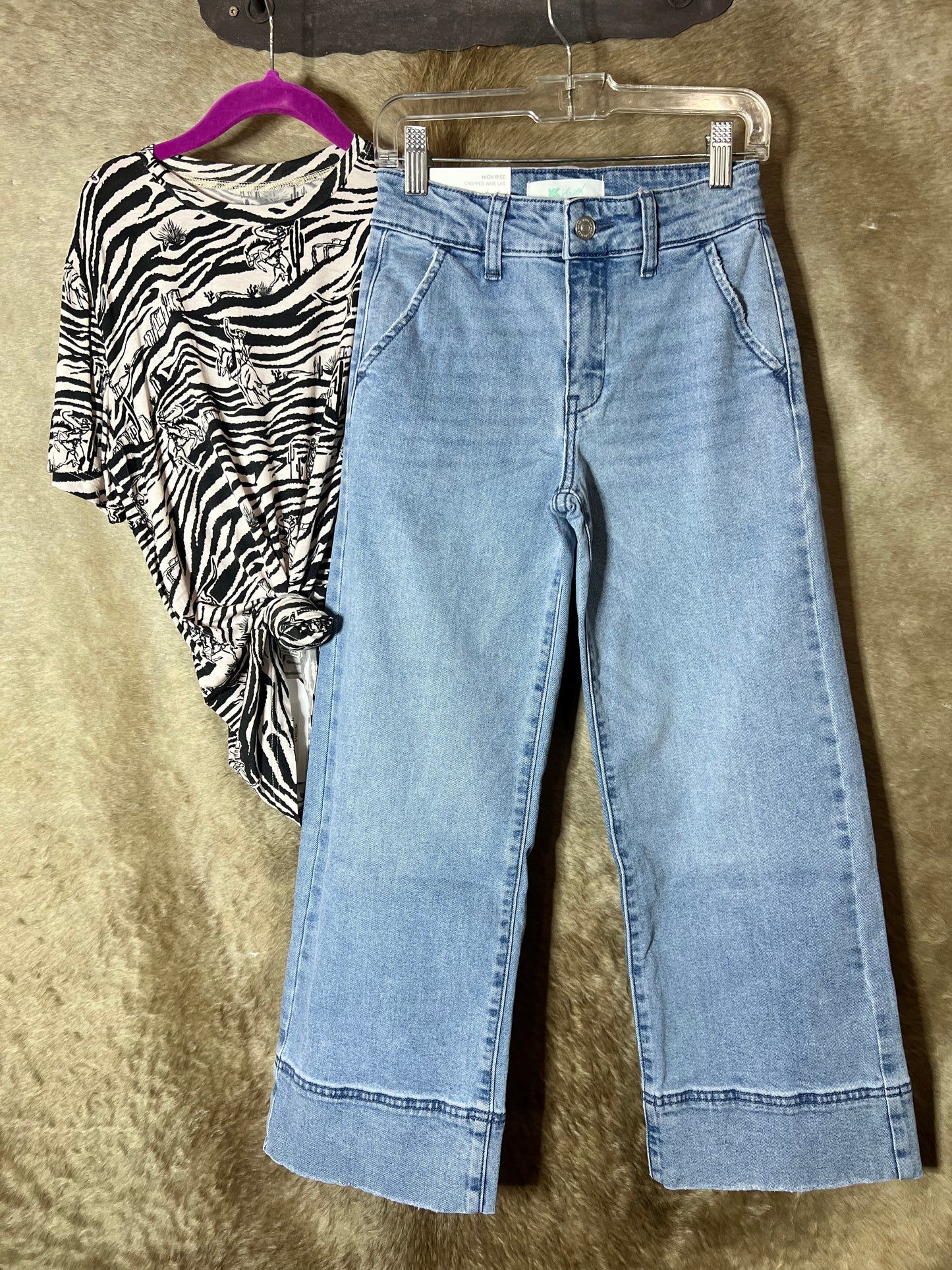 Delilah Wide Leg Girls Jeans