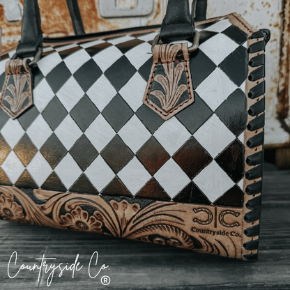 Aspen Tooled Leather Bag