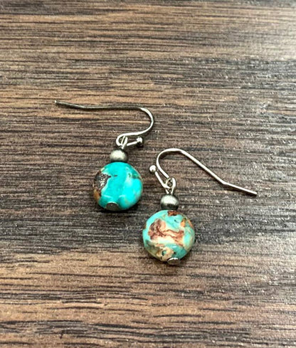 722886, 10mm Round Gemstone Earrings