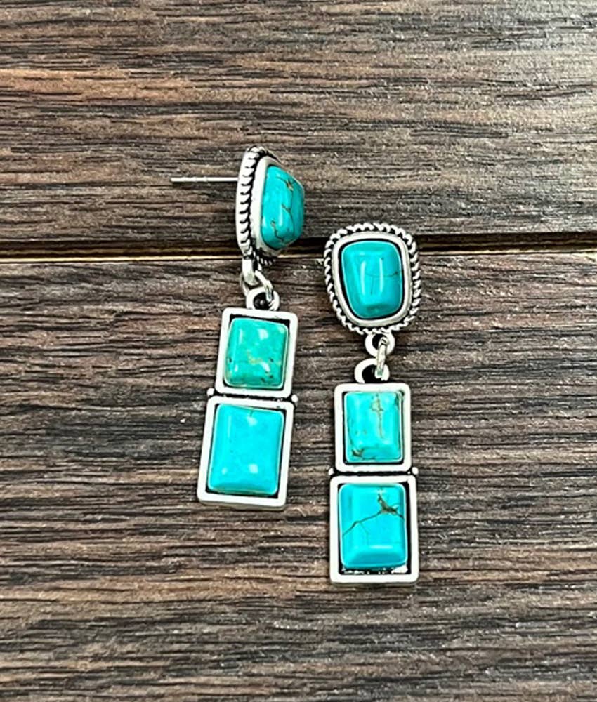 Turquoise Post Earrings