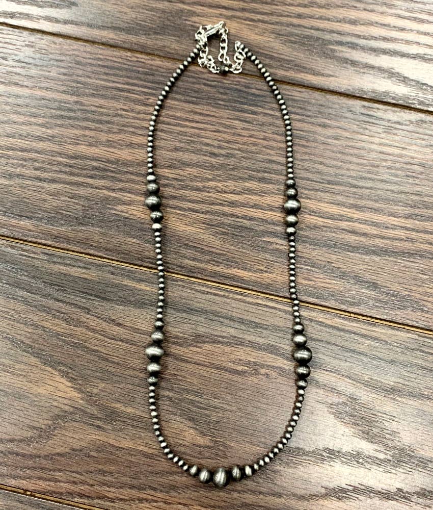 Handmade 22" Navajo Bead Necklace