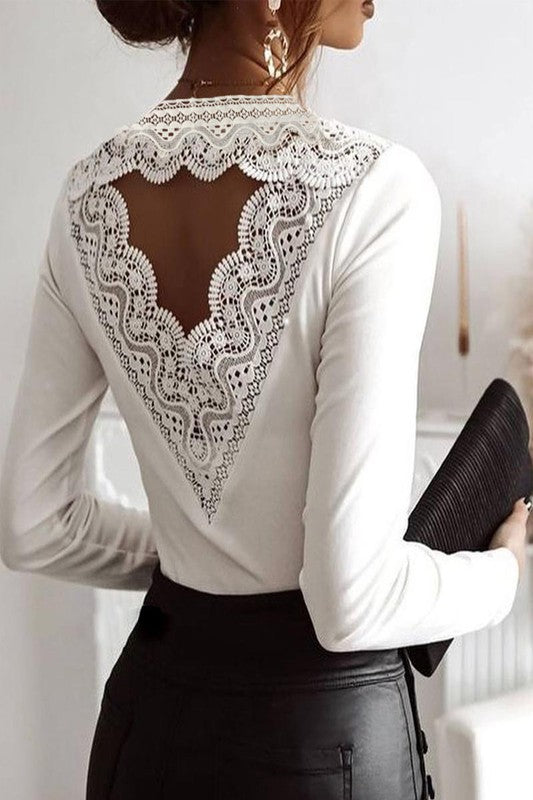 Lace Back Top