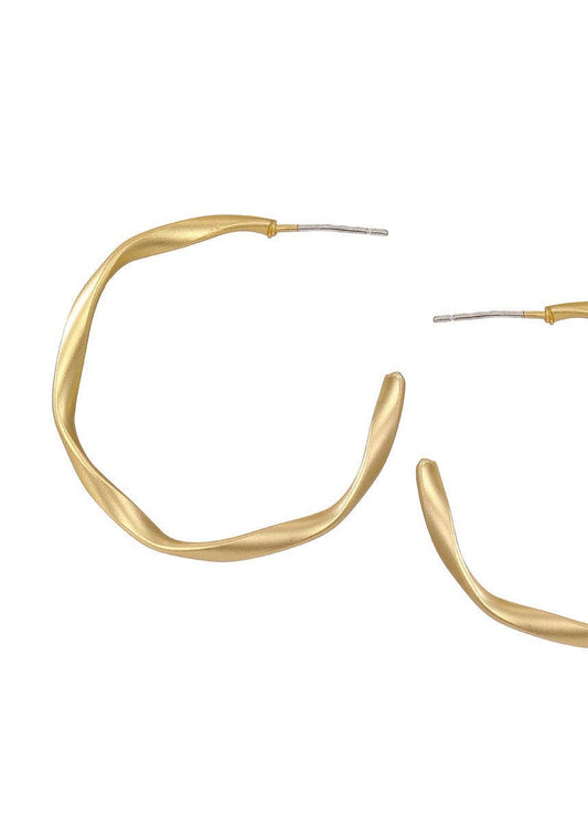 Twist Hoop Earrings
