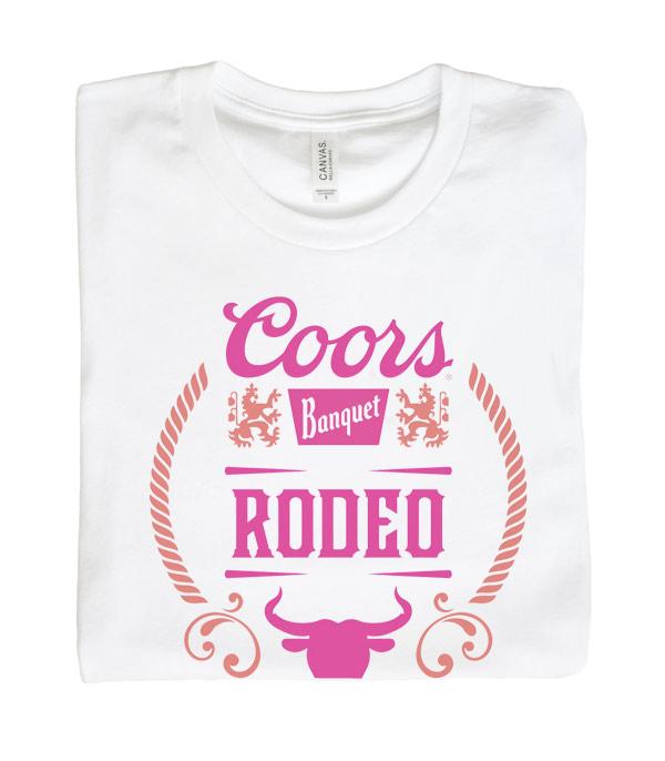 Pink Coors & Rodeo Graphic Tee
