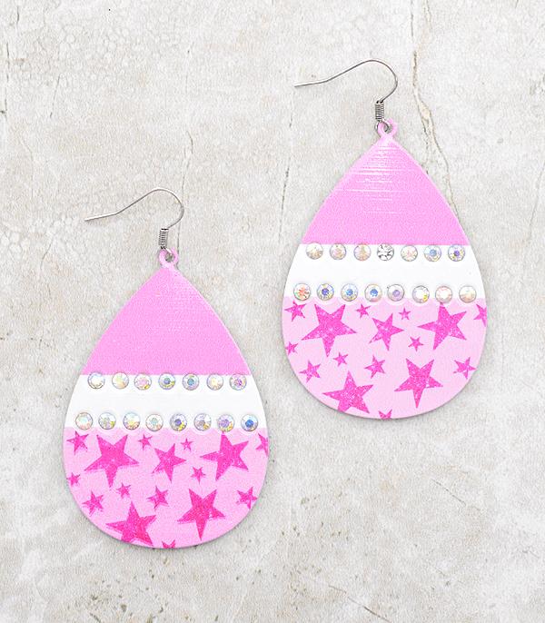Western Cowgirl Teardrop Earrings (3 colors)