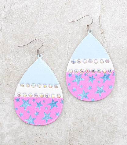 Western Cowgirl Teardrop Earrings (3 colors)