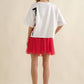 Elastic Waist Tulle Mesh Mini Skirt