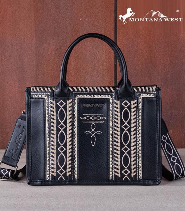 MONTANA WEST WHIPSTITICH CROSSBODY TOTE BAG