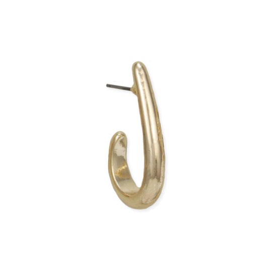 Classy Gold Teardrop Hoop Earrings