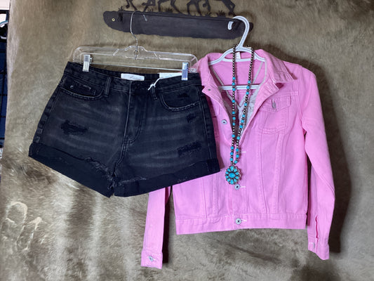 Black Cuffed Shorts
