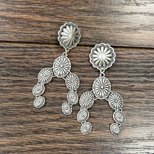 723165, Concho Squash Post Earrings