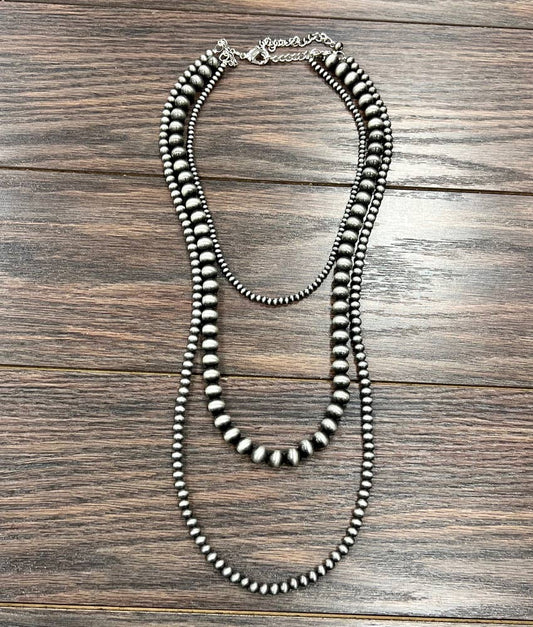 738202, Handmade Navajo Bead Necklace